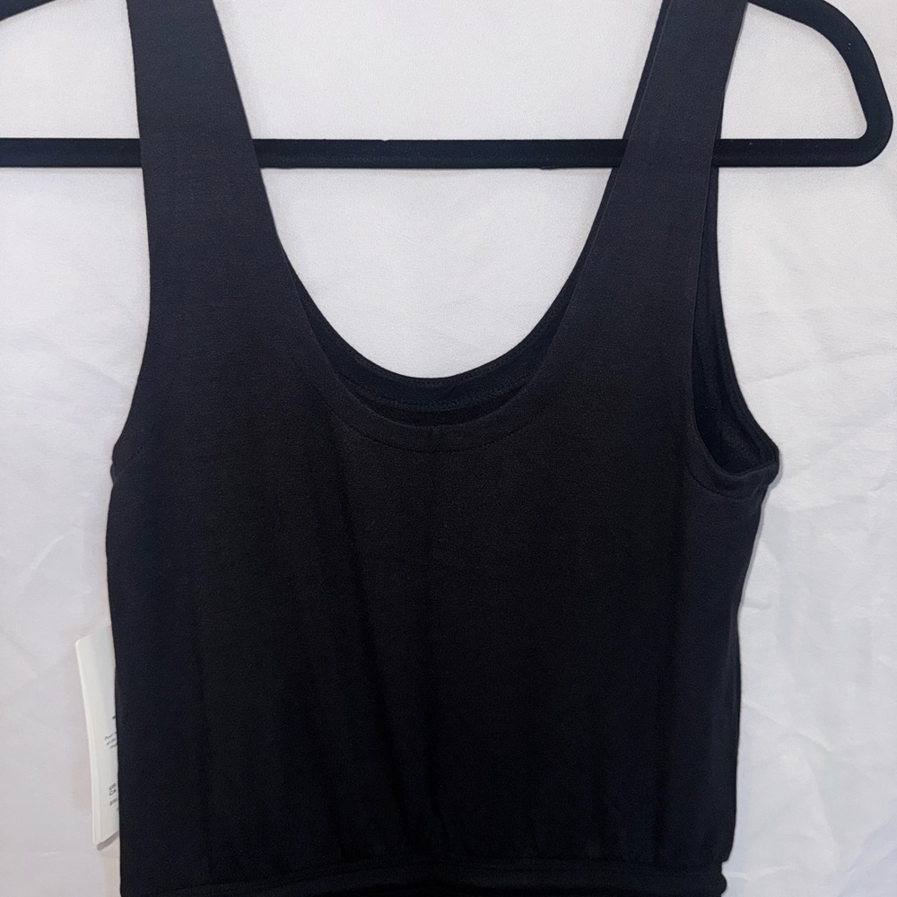 Athleta Black Sleeveless Drawstring Waist Jumpsuit NWT - Picture 8 of 8